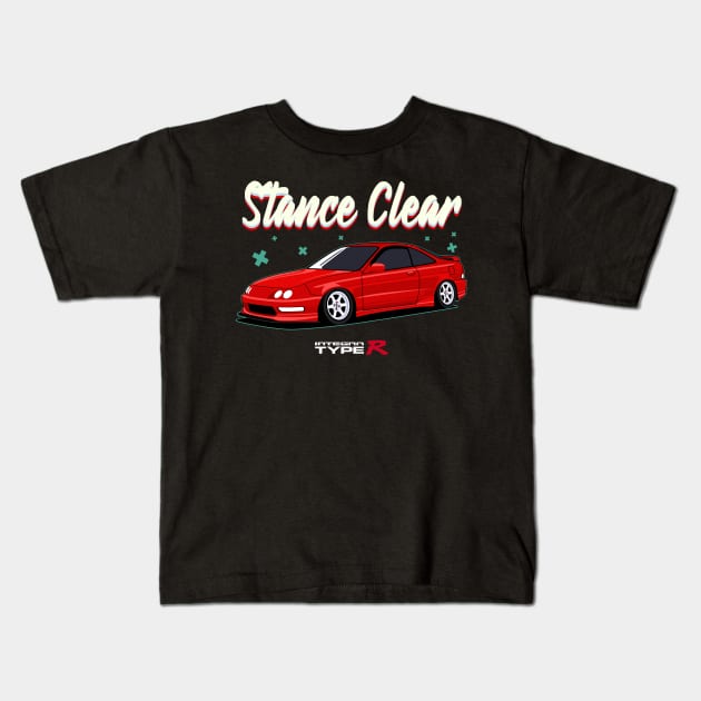 Integra Type R Stance Clear Kids T-Shirt by Turbo29